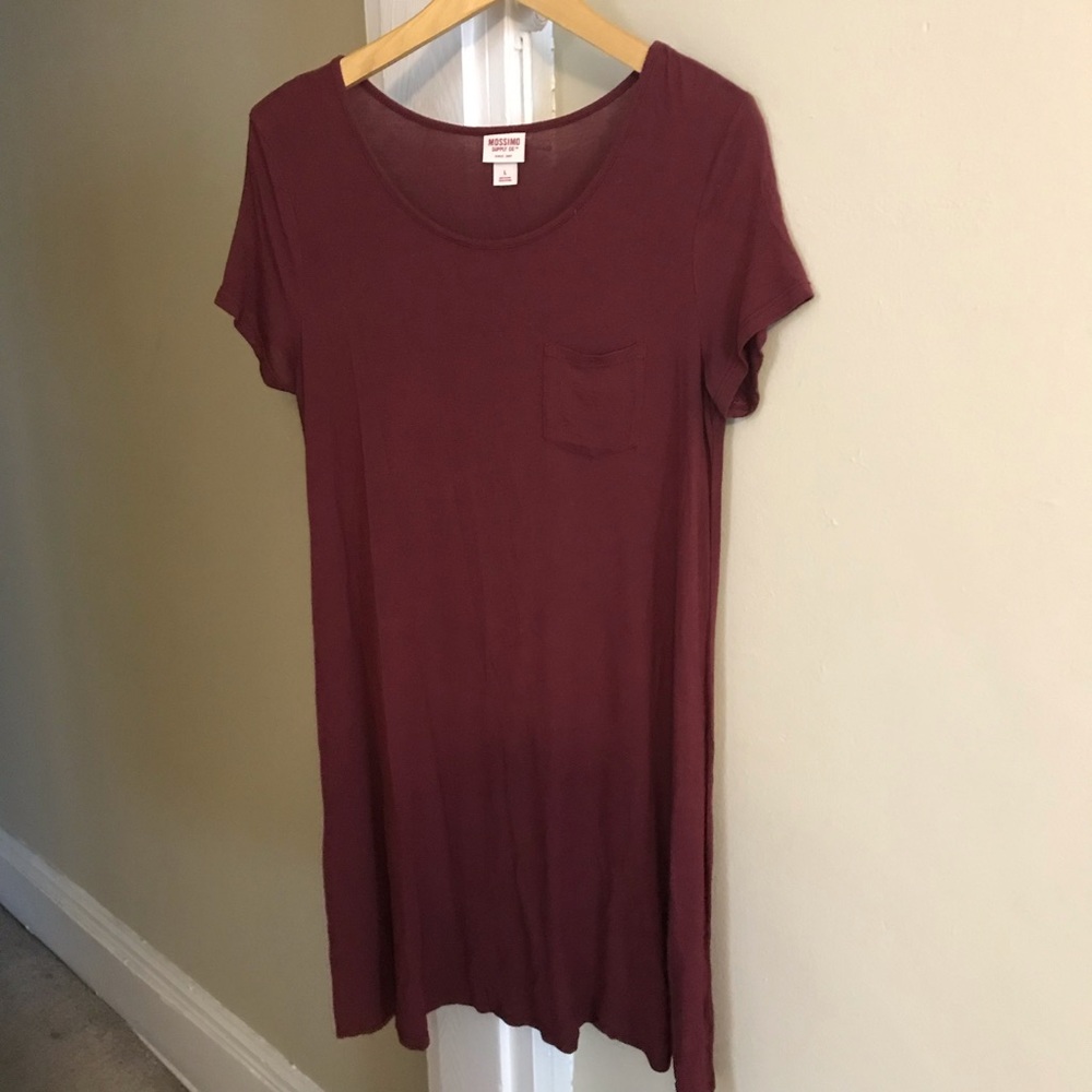 Maroon Shirt Dress by Mossimo Supply Co